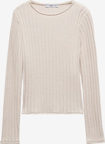 MANGO Sweater 'Africa' in Beige: front