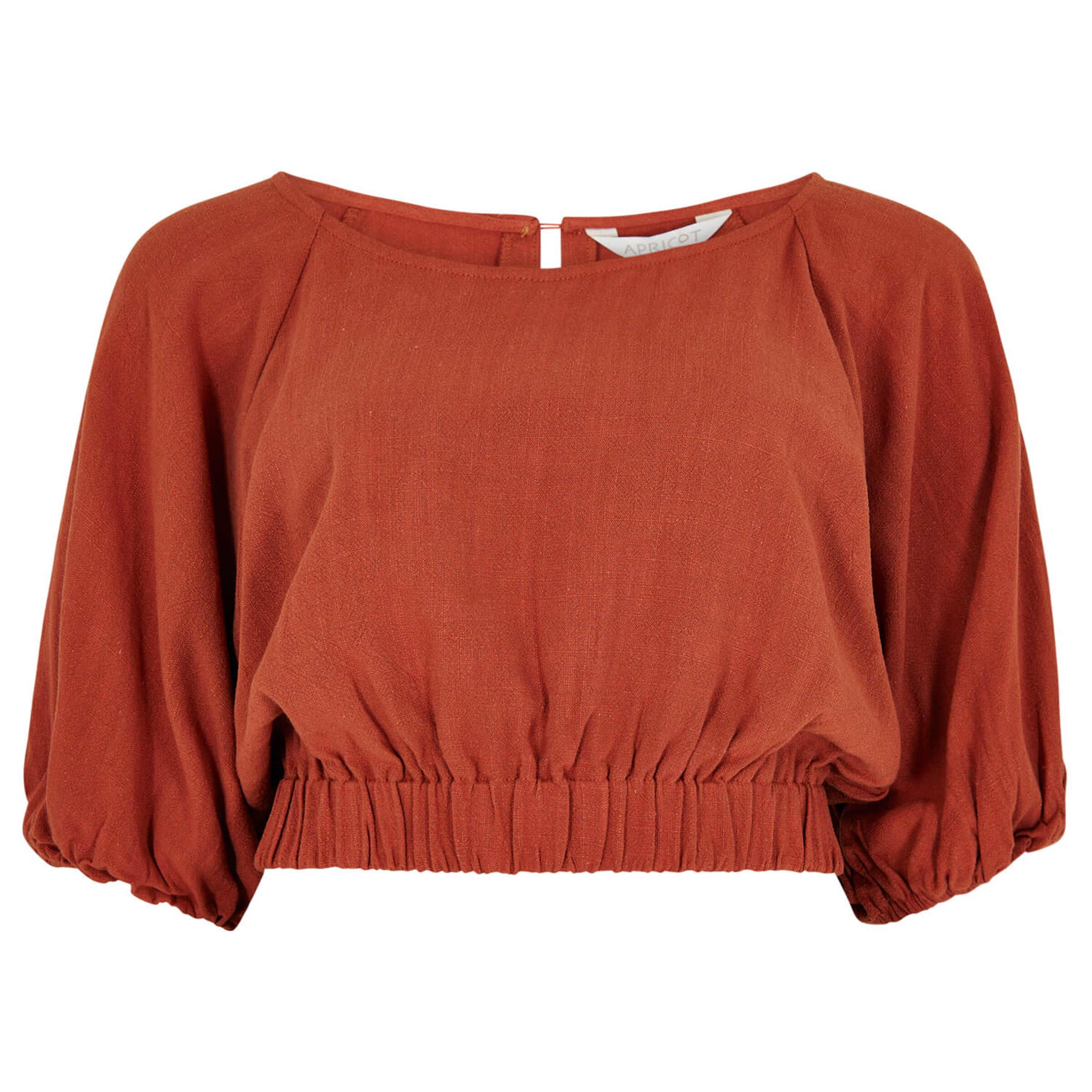 Apricot Blouse in Brown: front