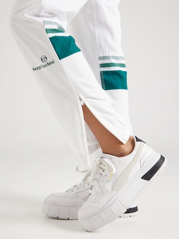 Sergio Tacchini Tapered Sportbroek 'MONZA' in Wit