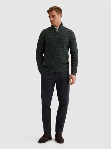 VANGUARD Pullover 'Pullover in a wool blend with half-zip' i grøn