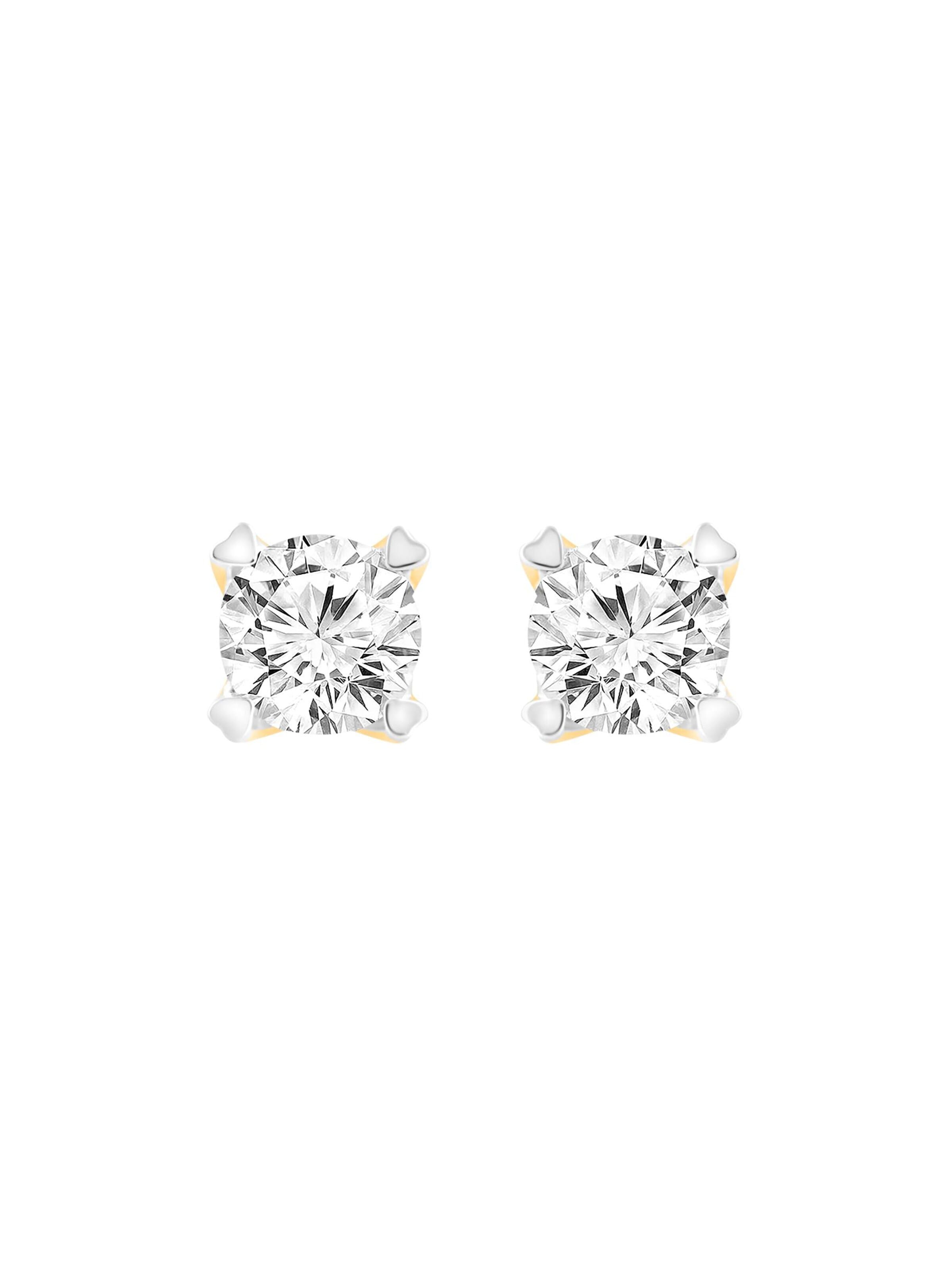 Boucles d'oreilles ETHISHER DIAMANTEN en jaune : devant