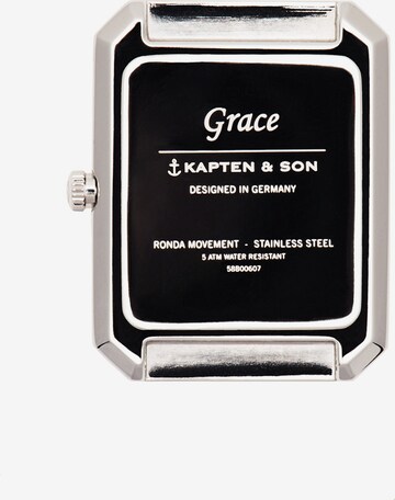 Kapten & Son Analog klocka 'Grace Silver Mesh' i silver