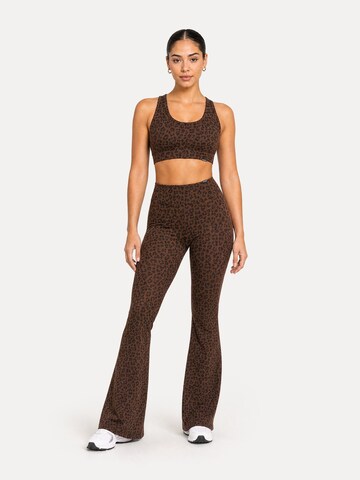 Coupe slim Leggings ' Lithara ' Smilodox en marron