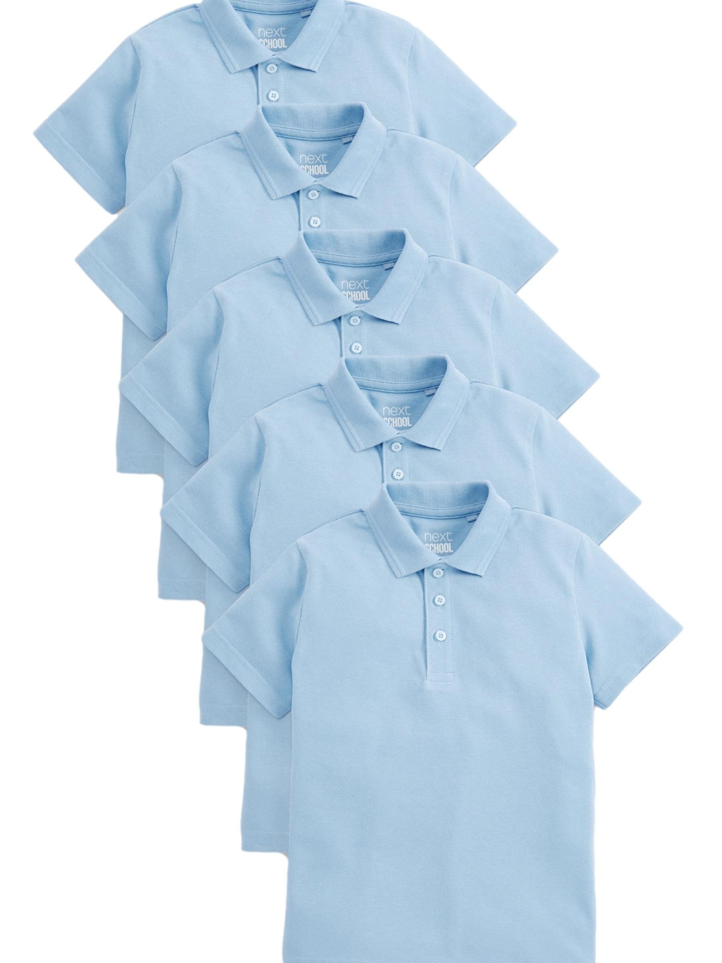 Next T-shirt i blå: framsida