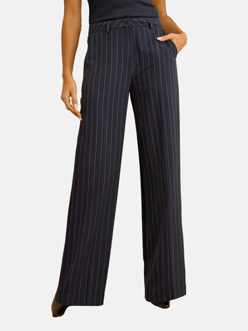 love & roses Wide Leg Bukser i blå: forside