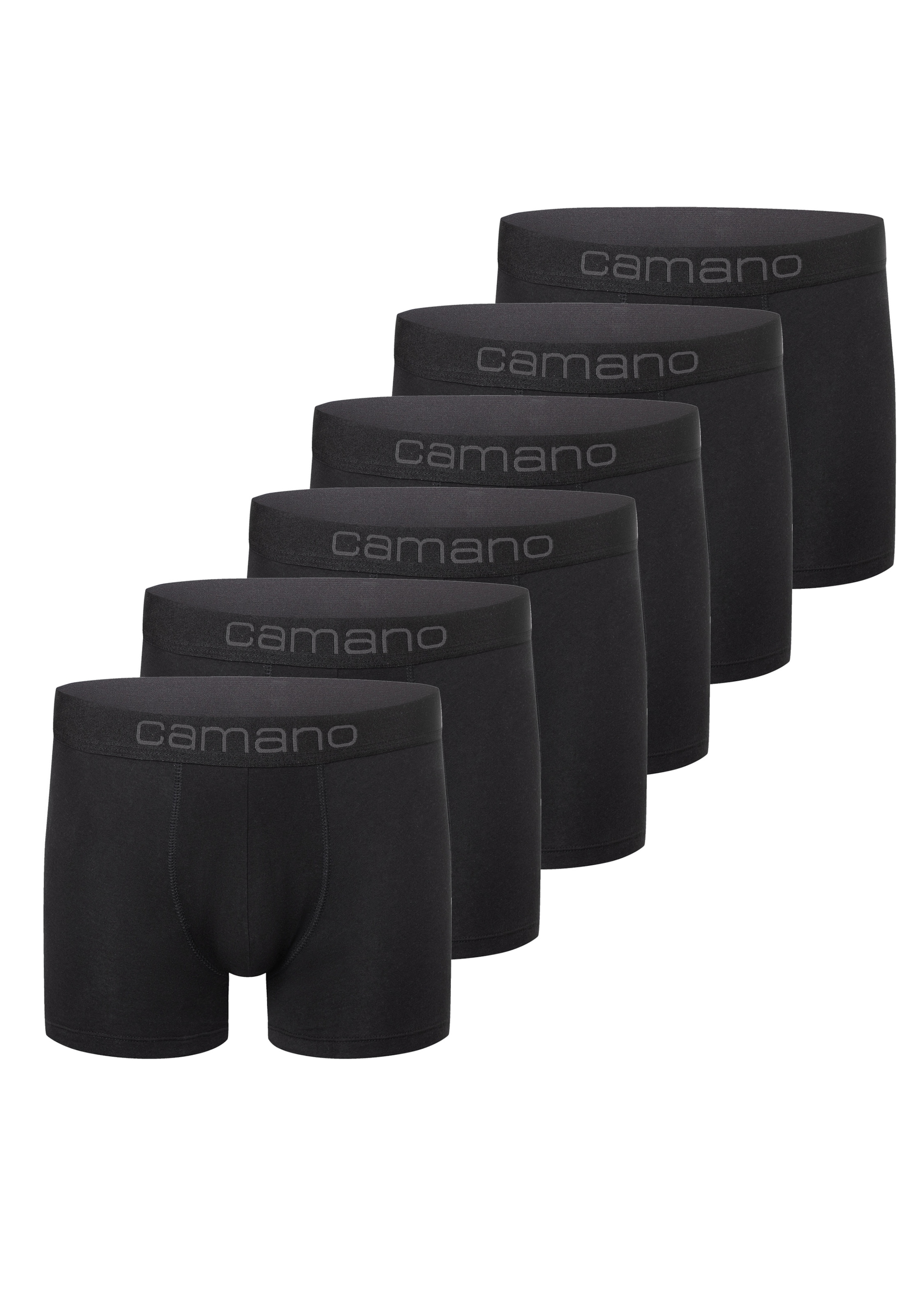 Boxer di camano in nero: frontale