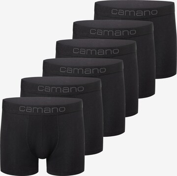 Boxer di camano in nero: frontale