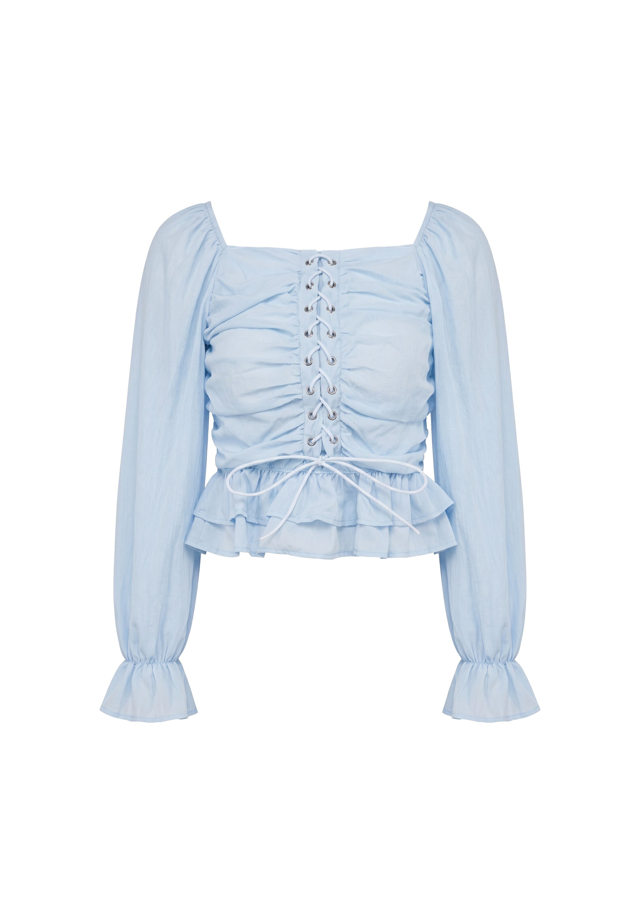 faina - Blusa en azul: frente