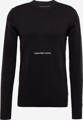 Pullover 'INSTITUTIONAL ESSENTIAL' di Calvin Klein Jeans in nero: frontale