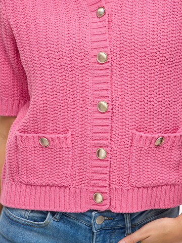 VILA Knit cardigan 'VIGEORGIE' in Pink