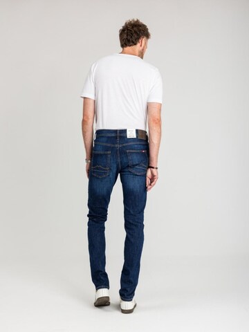 Slimfit Jeans 'Męskie Spodnie jeansowe Mustang Style Vegas Slim Denim Blue 1018073 5000 882' di MUSTANG in blu