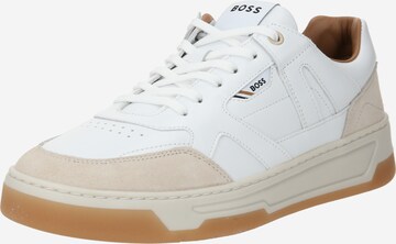 BOSS - Zapatillas deportivas bajas 'Baltimore' en blanco: frente