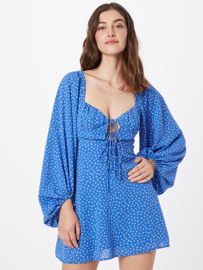 Rochie 'MARINA' Love Triangle pe albastru / galben / alb, Vizualizare model