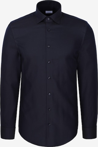 SEIDENSTICKER Slim fit Zakelijk overhemd in Blauw: voorkant