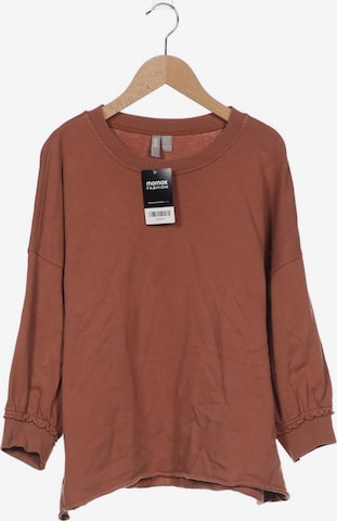 Asos Sweatshirt & Zip-Up Hoodie in S in Brown: front