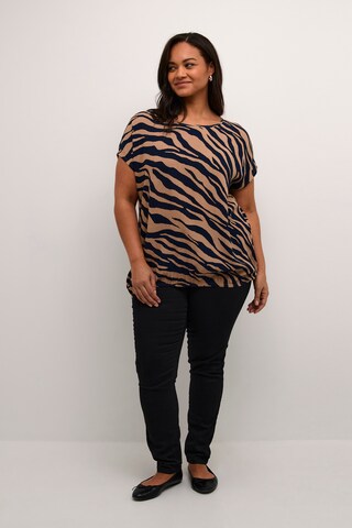 KAFFE CURVE Blouse 'Marca' in Blue