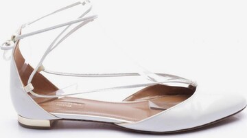 Aquazzura Flats & Loafers in 38,5 in White: front