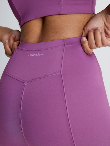 Calvin Klein Sport Skinny Sporthose in Lila