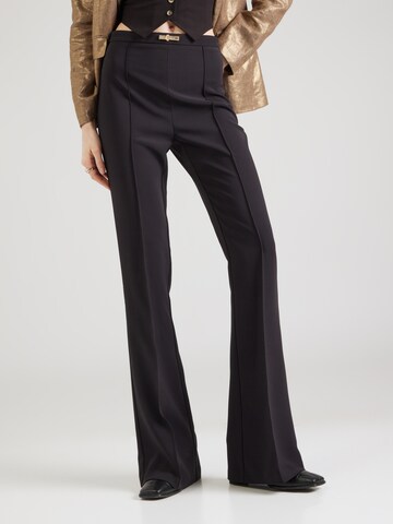 Elisabetta Franchi Flared Trousers in Black: front
