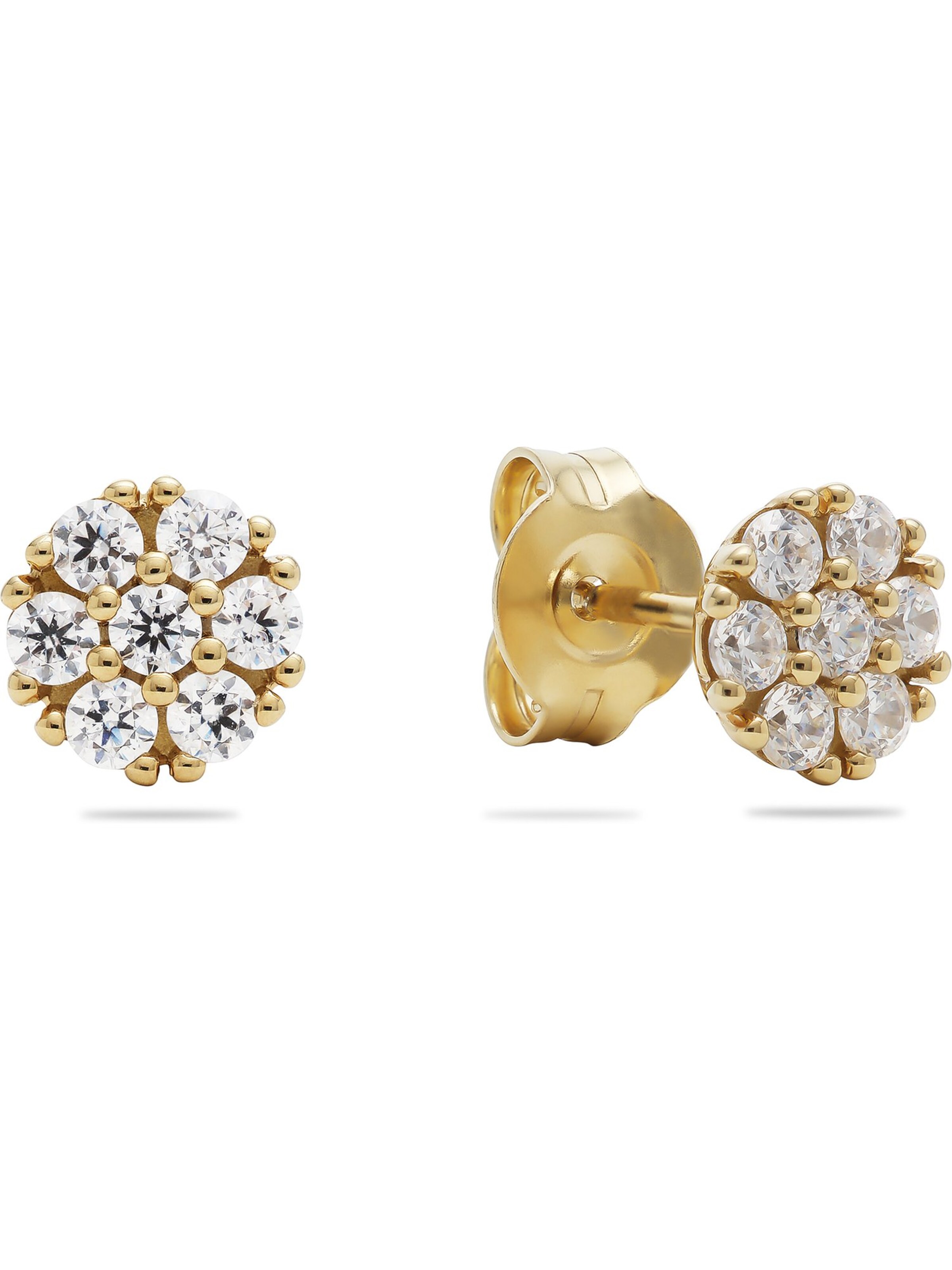 CHRIST Earrings in Yellow: front