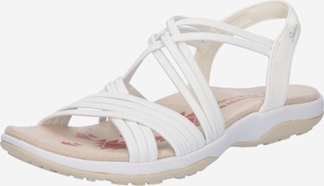 SKECHERS Strap Sandals in White: front