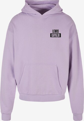 Sweat-shirt 'Lewis Capaldi - PP' Merchcode en violet : devant