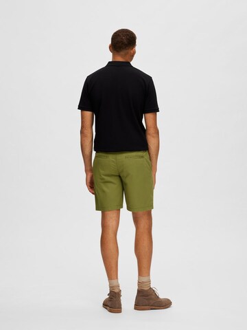 Regular Pantalon chino SELECTED HOMME en vert