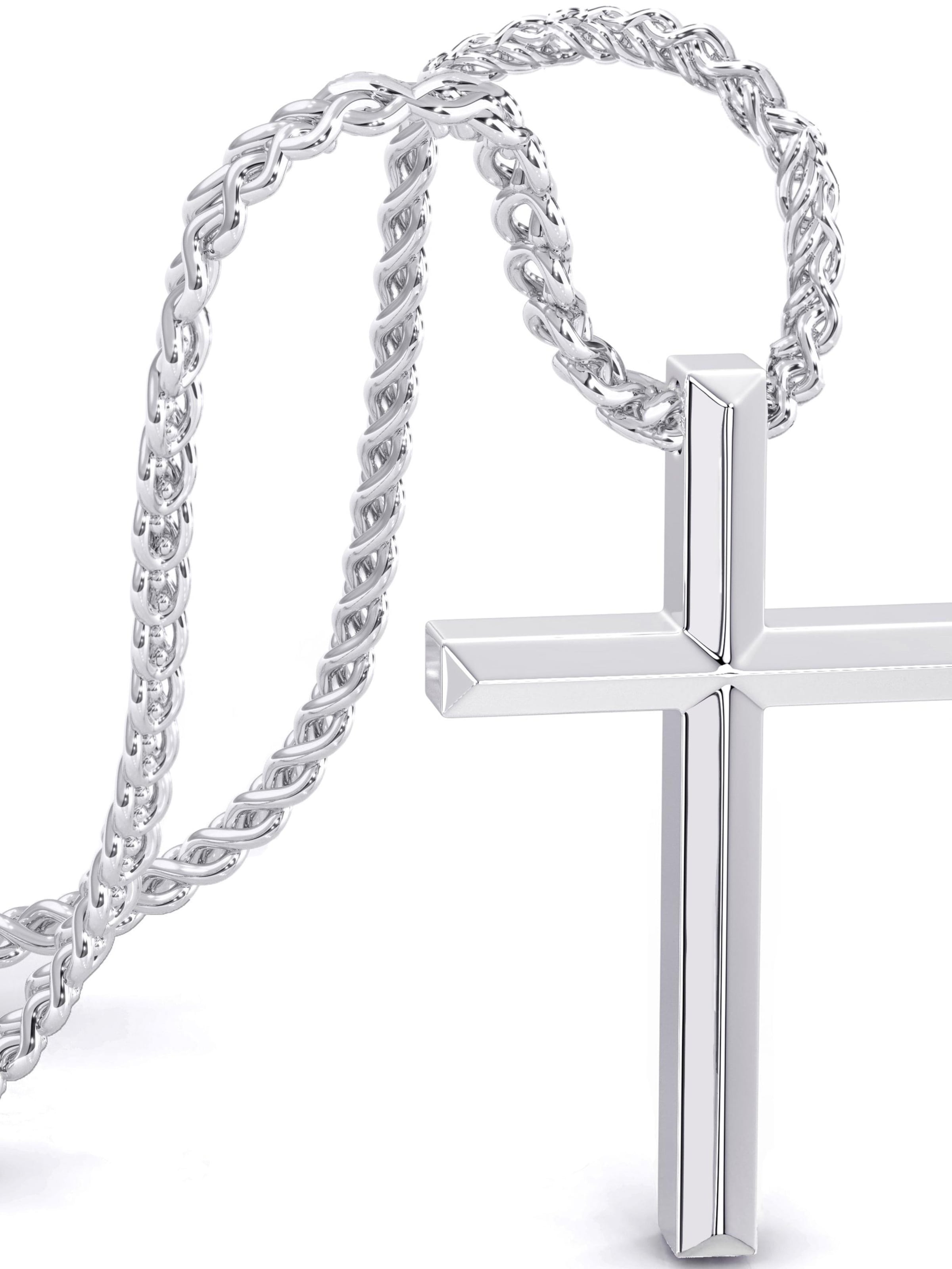 Chaîne 'Trust' SERASAR en argent : devant