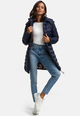 MARIKOO Winter coat 'Abendsternchen' in Blue