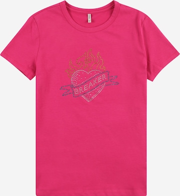 KIDS ONLY - Camiseta 'CLARA' en rosa: frente