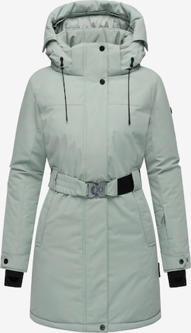 Cappotto invernale 'Frostkuss 14' di NAVAHOO in verde: frontale