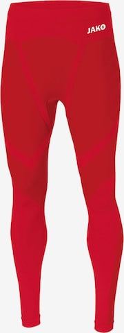 JAKO Skinny Athletic Pants 'Comfort 2.0' in Red: front