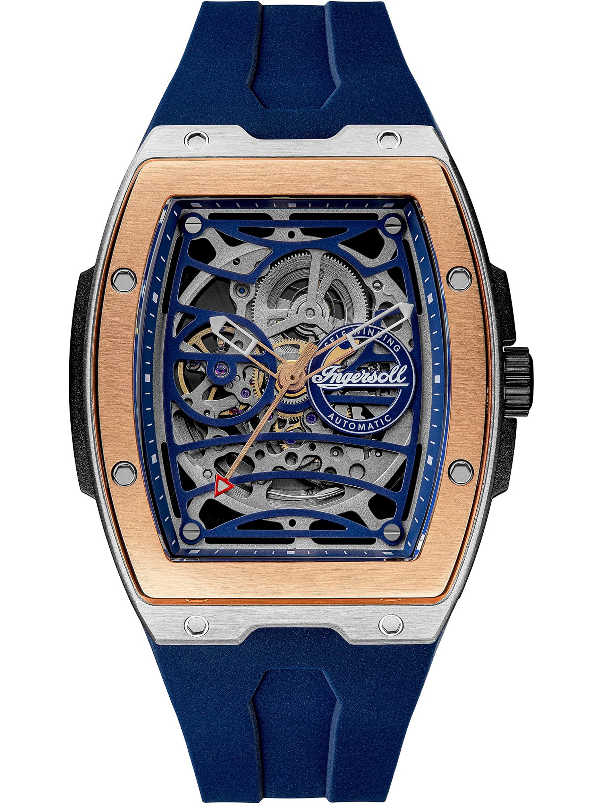 INGERSOLL Analoguhr in Blau: Vorderseite