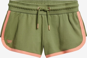 Superdry Regular Pants in Green: front