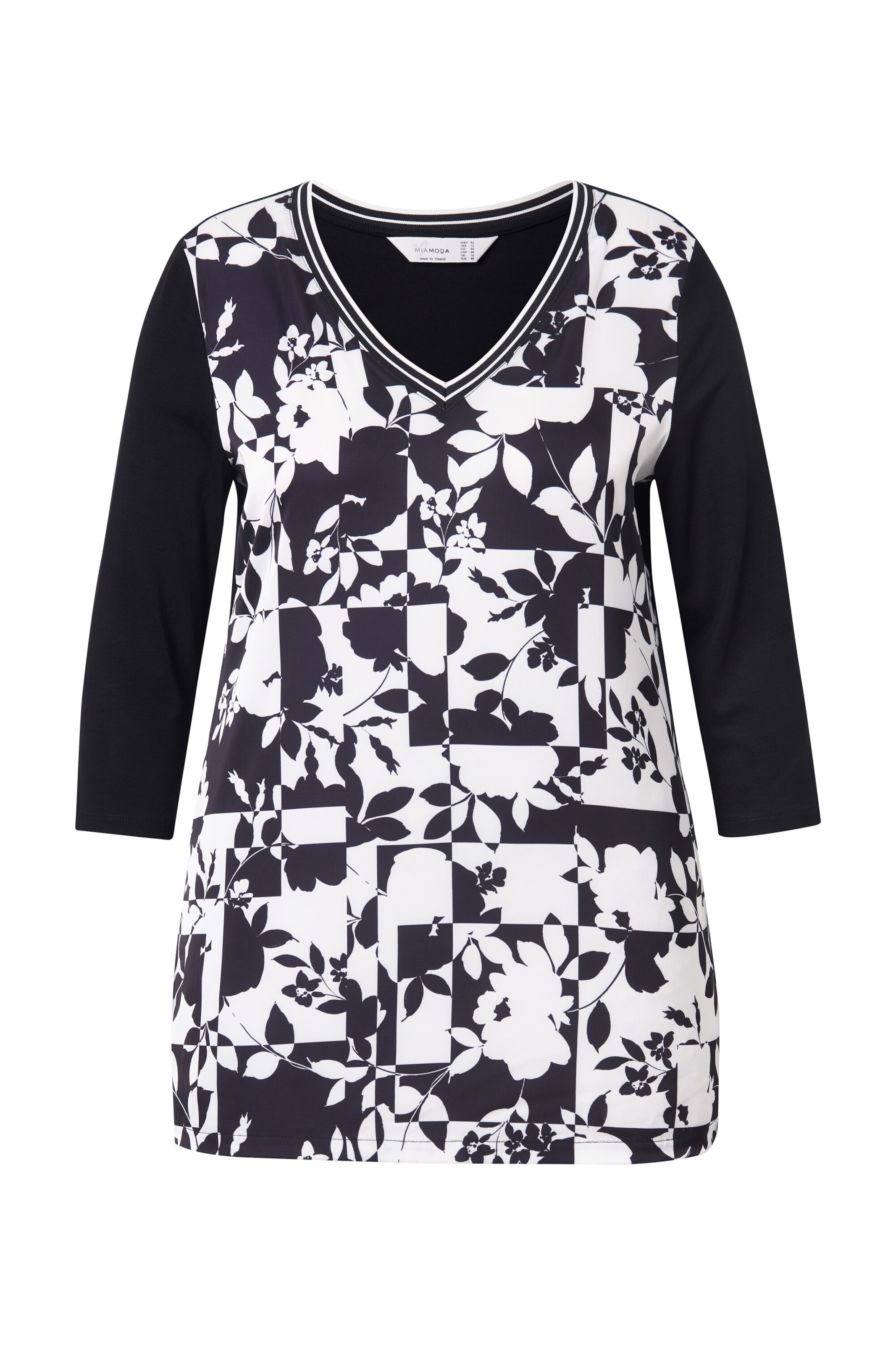 MIAMODA Blouse in Zwart: voorkant