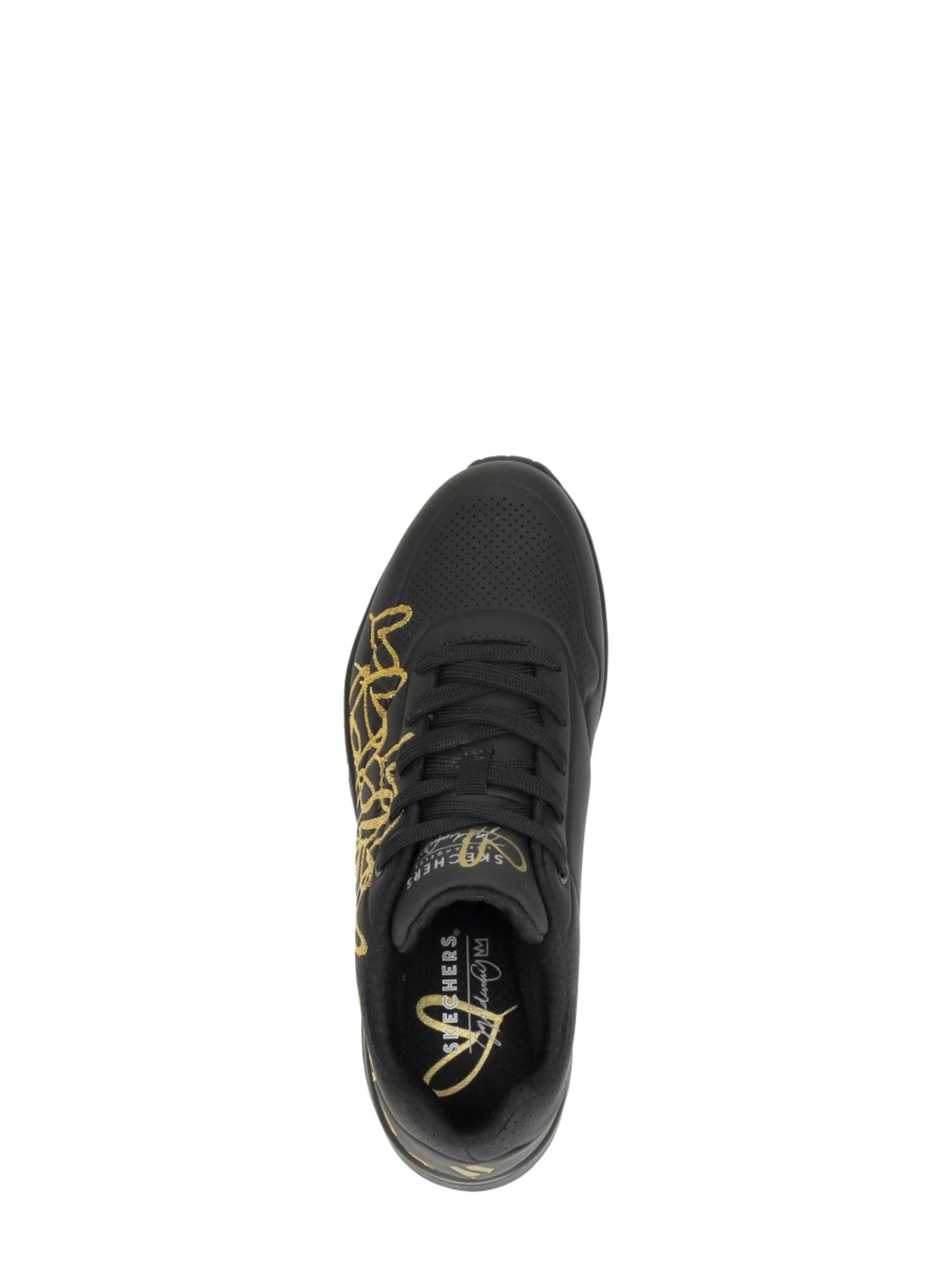 SKECHERS Sneakers laag 'Uno-Golden Heart' in Zwart