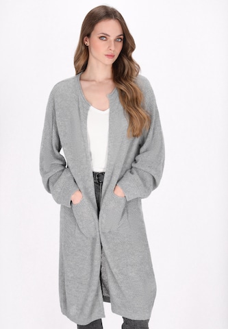 DreiMaster Vintage Knit cardigan 'Comfy' in Grey: front