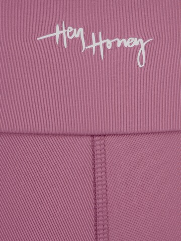 Skinny Pantaloni sportivi di Hey Honey in rosa