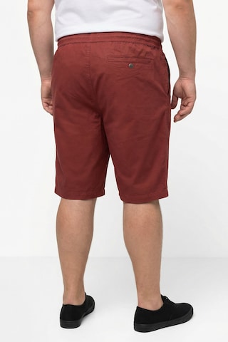 Men Plus Regular Broek in Rood