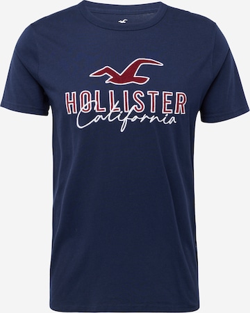 HOLLISTER Μπλουζάκι σε μπλε: μπροστά