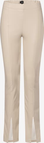 Aygill's Boot cut Pants in Beige: front