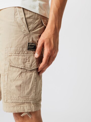 Regular Pantalon cargo Superdry en beige