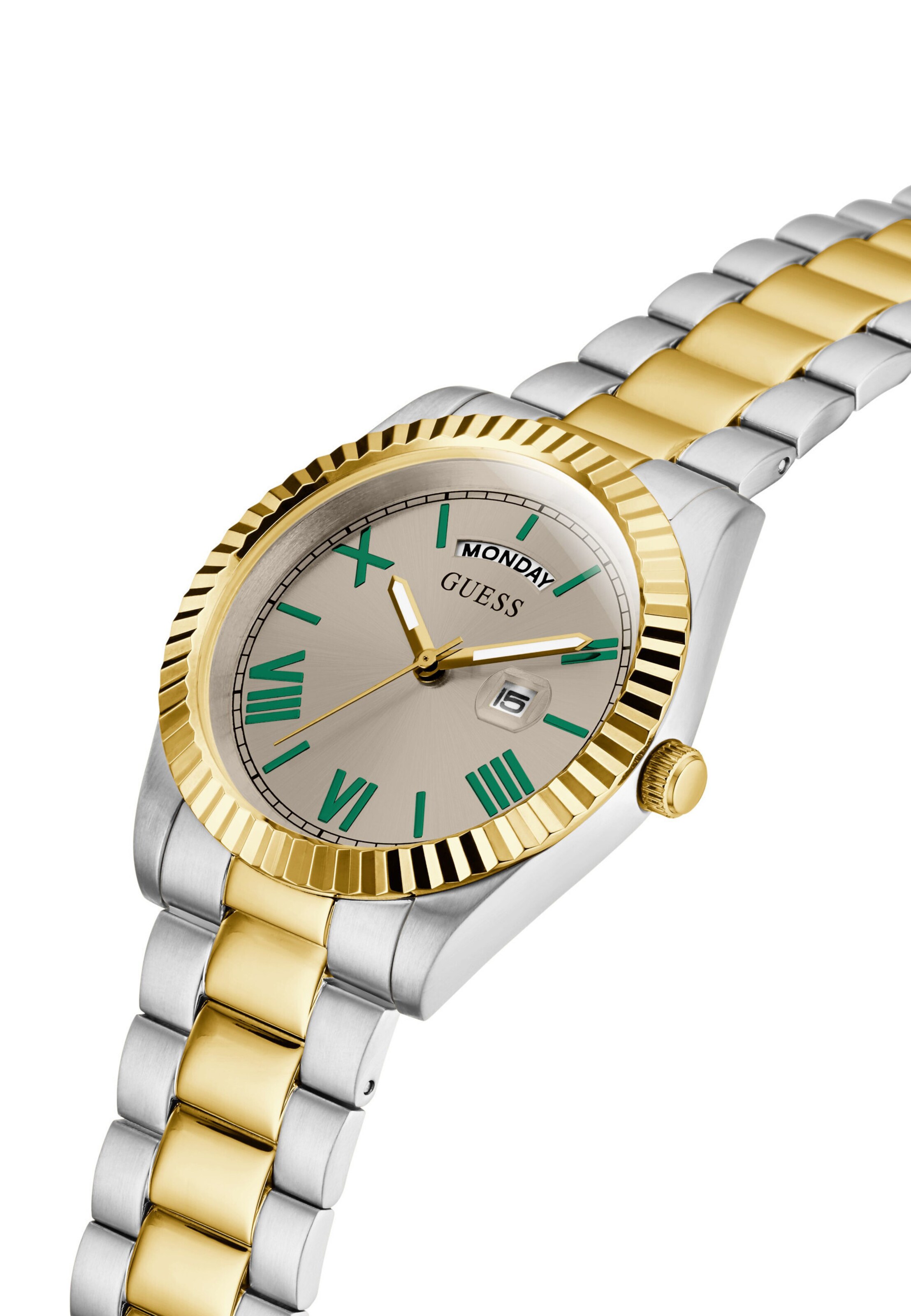 GUESS Uhr 'Connoisseur' in Grau