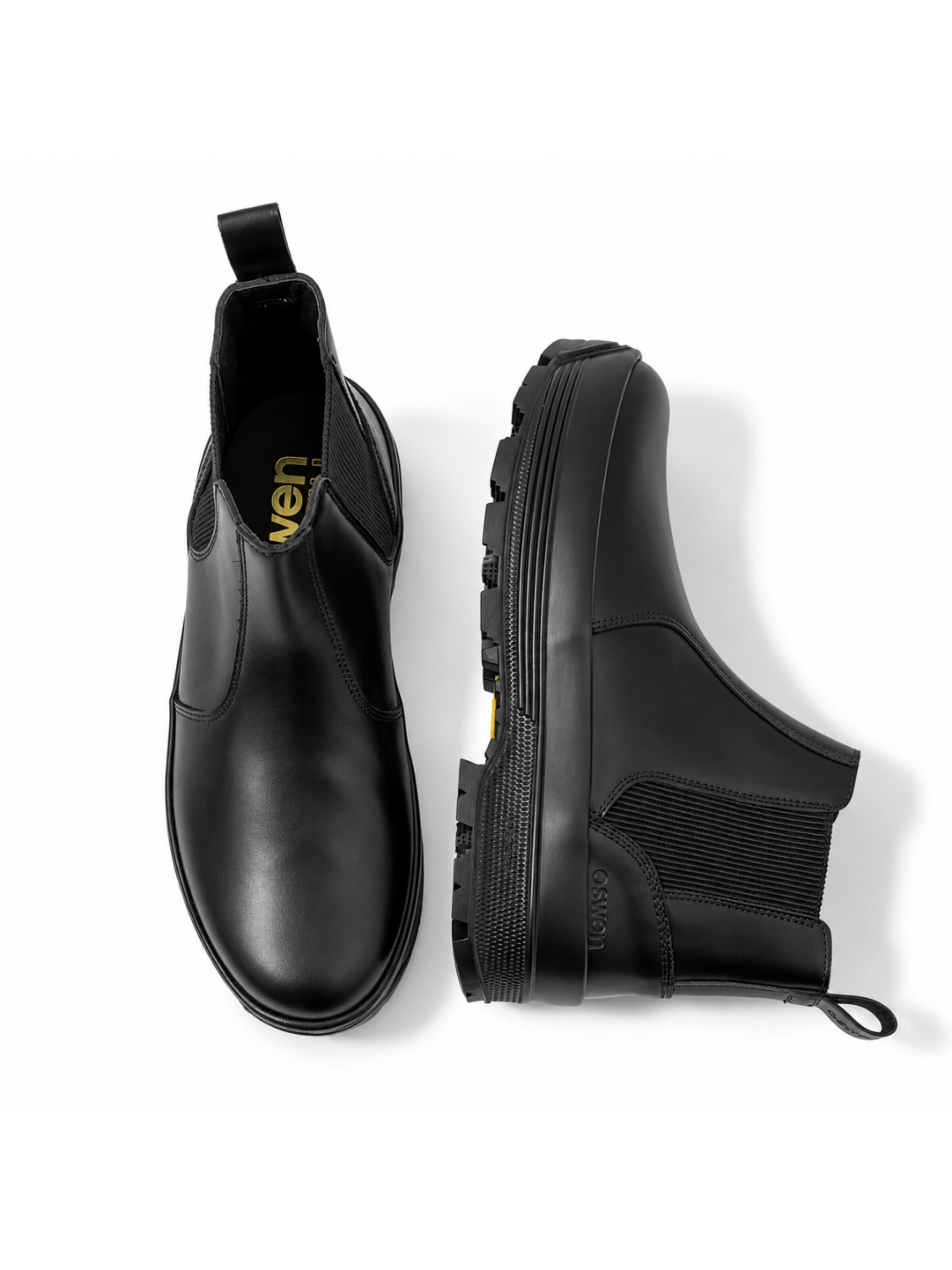 oswen Chelsea boots 'City Commuter' in Black: front
