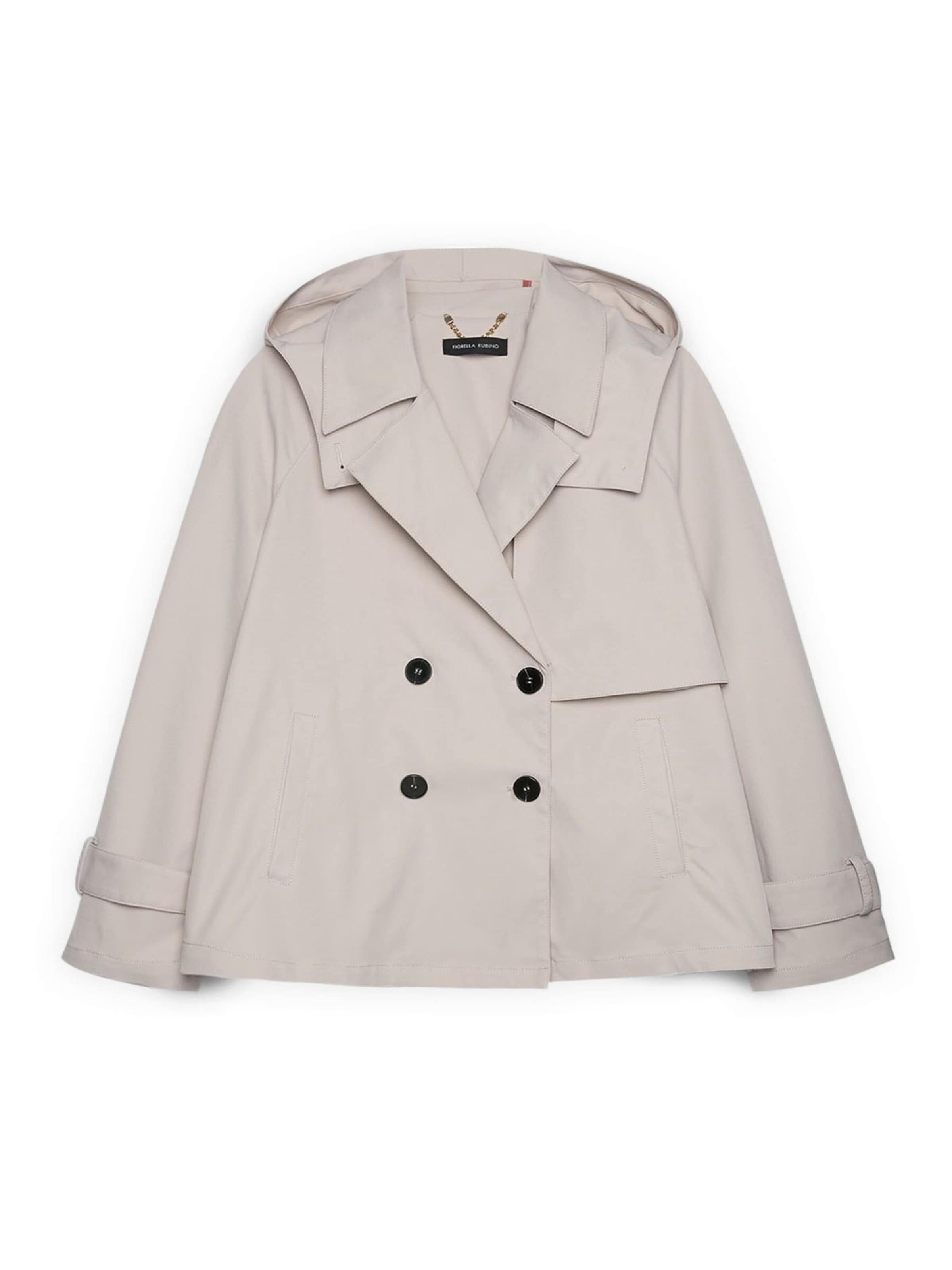 Fiorella Rubino - Abrigo de invierno en blanco: frente