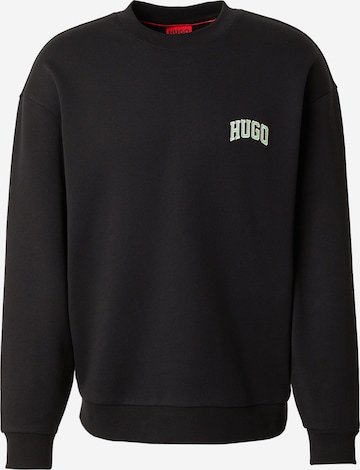 HUGO Collegepaita 'Deakandlong' värissä musta: etupuoli