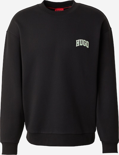 HUGO Collegepaita 'Deakandlong' koossa S värissä vaaleanvihreä / musta / valkoinen, Tuotenäkymä