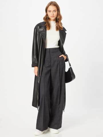 Line of Oslo Wide leg Pleated Pants 'Three' in Grey