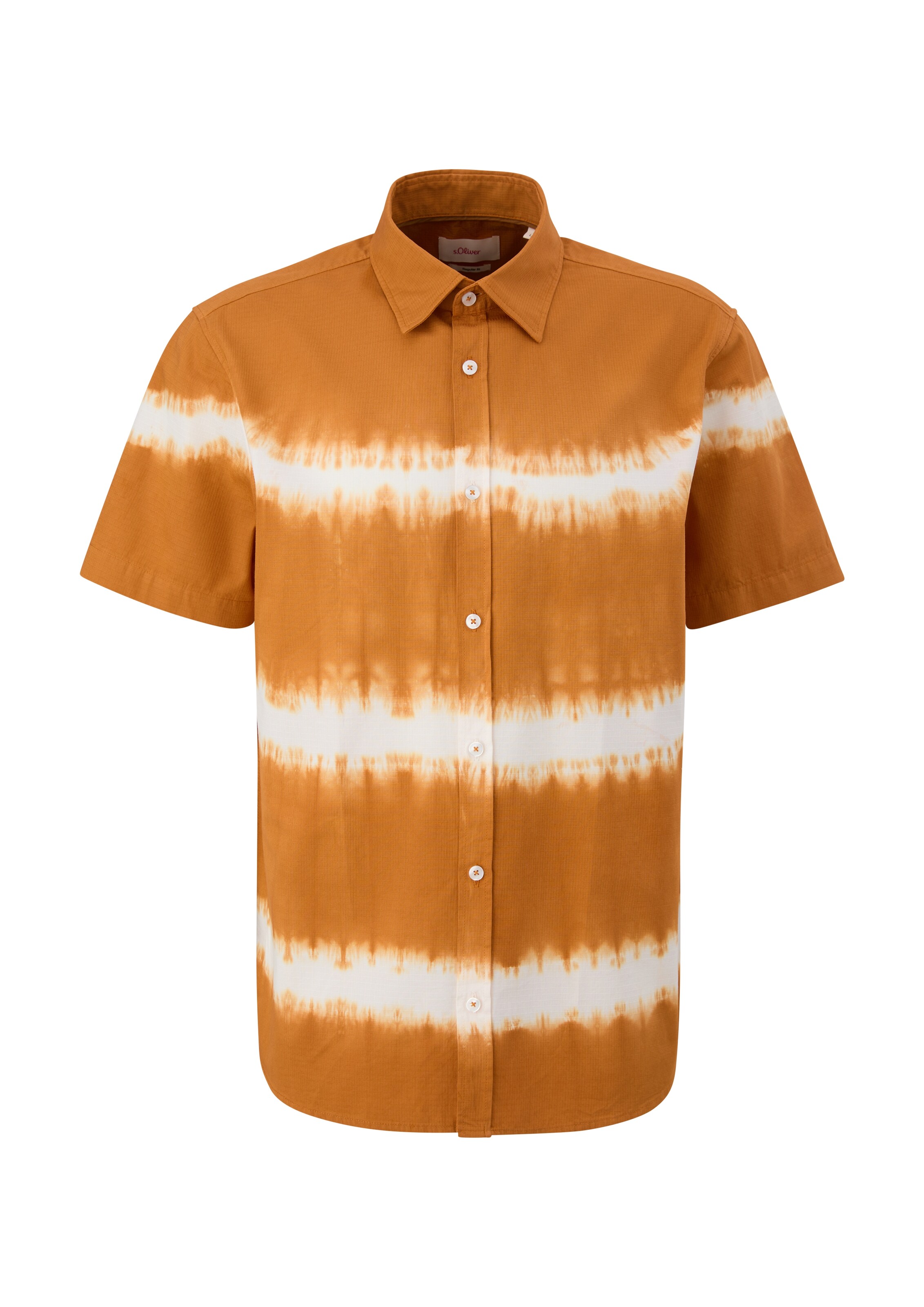 s.Oliver Button Up Shirt in Orange: front