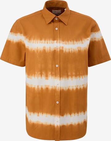 s.Oliver Regular fit Overhemd in Oranje: voorkant